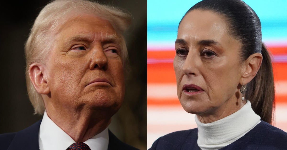 President Trump and Mexican President Claudia Sheinbaum during diplomatic discussions