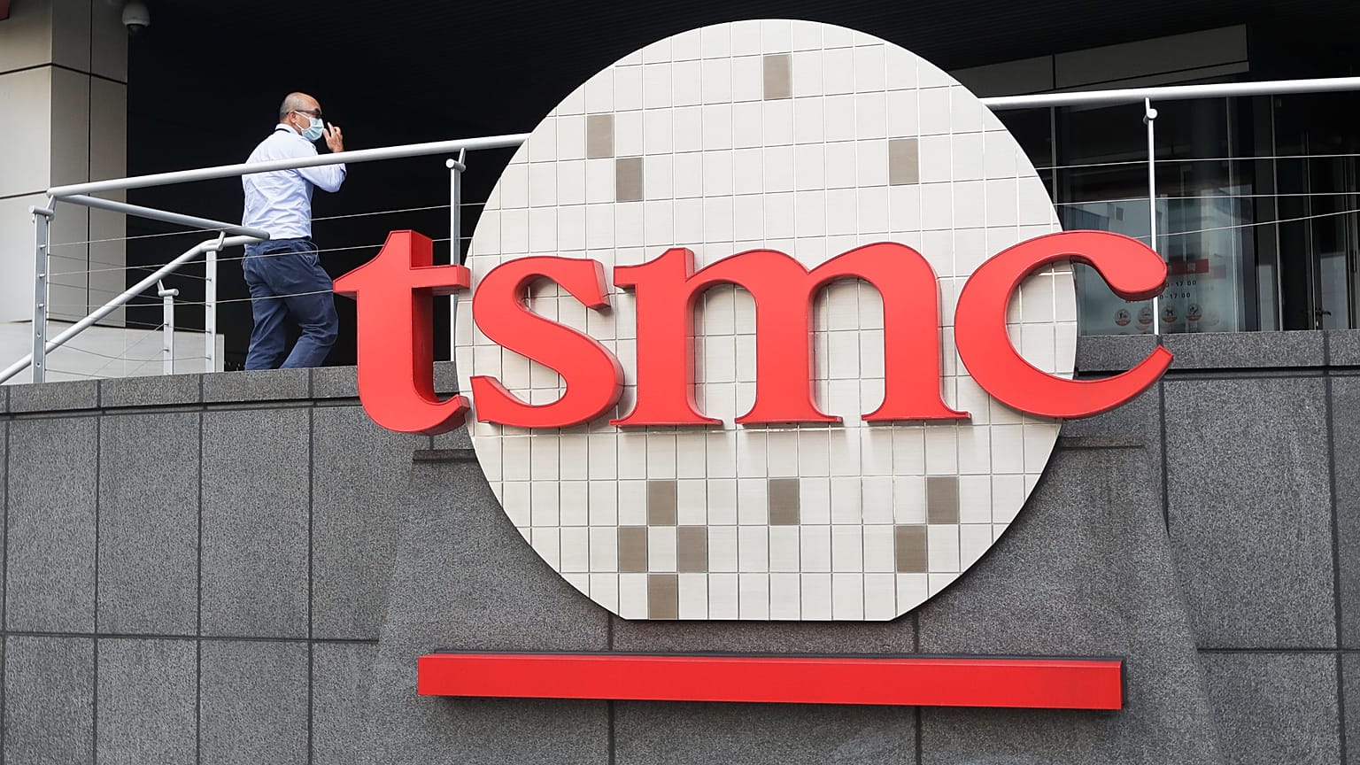 TSMC semiconductor fabrication plant as the company posts record profit and pledges 265 billion dollars for US chip manufacturing