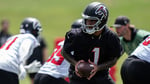 Tua Tagovailoa at Atlanta Falcons training camp on Day 1, July 29 2026