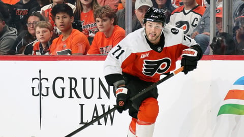Tyson Foerster, who signed an eight-year contract extension with the Philadelphia Flyers
