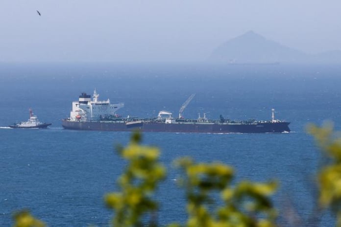 Oil tanker at sea representing UAE crude exports amid OPEC+ production surge