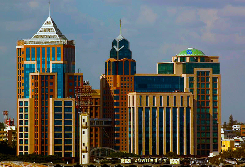 UB City business district skyline in Bengaluru, where Neo is based