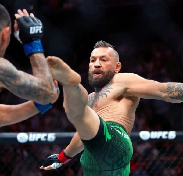 Conor McGregor faces Max Holloway in the UFC 329 main event at T-Mobile Arena Las Vegas
