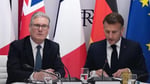 French President Emmanuel Macron and UK Prime Minister Keir Starmer at the joint UK-France summit, where both nations agreed to deploy naval forces to the Strait of Hormuz