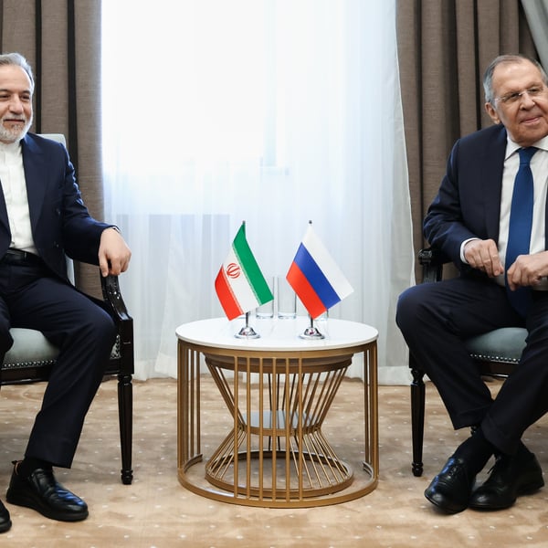 Iran and Russia diplomatic meeting amid Caspian Sea vessel strike by Ukraine