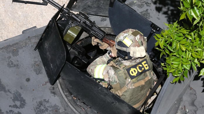 Ukrainian drone attack on Russian territory Crimea overnight military file photo