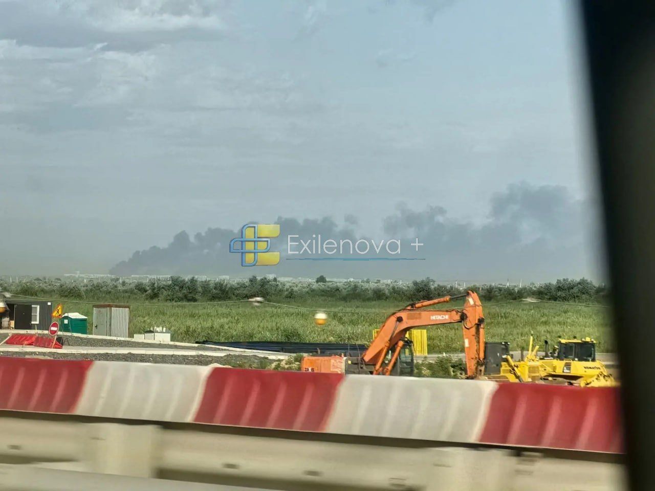 Smoke rising over Krasnodar region after Ukrainian drone strike on oil storage facility