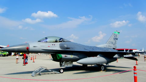 F-16 Fighting Falcon fighter jet Ukraine air defense operations 2026