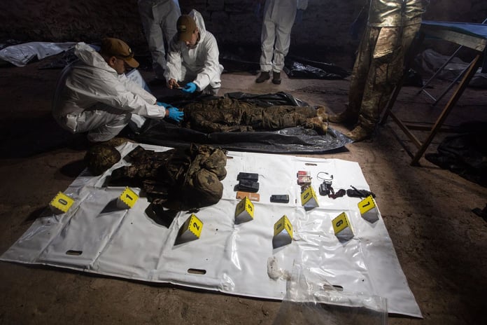 Ukrainian soldier identification work in Donetsk Oblast during Russia's military operation in Ukraine July 2026