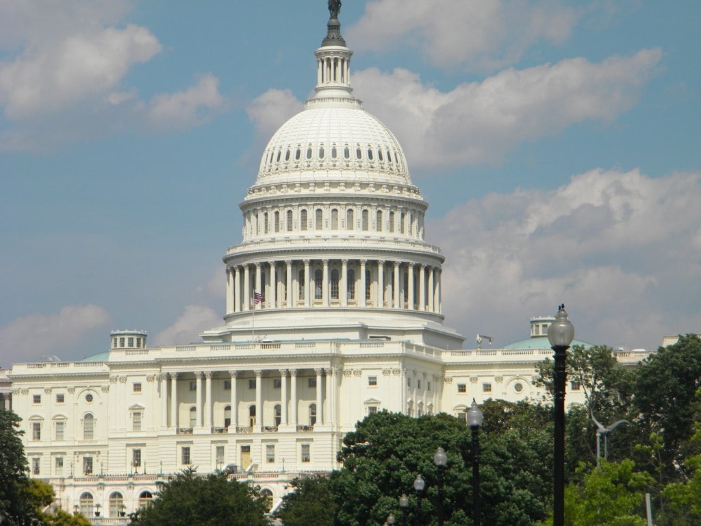 US Capitol Building in Washington DC exterior view