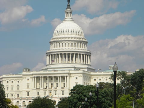 US Capitol Building in Washington DC exterior view