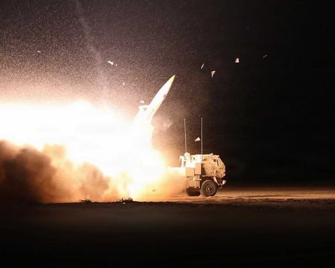 US Army HIMARS launcher fires ATACMS missiles from Kuwait during Operation Epic Fury against Iranian targets