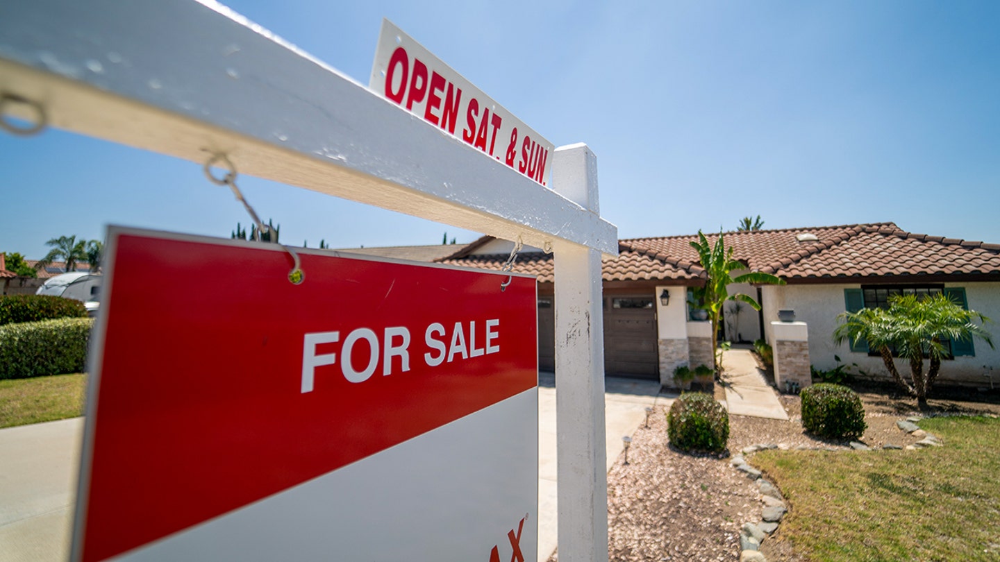 A home for sale in California representing the US housing market where record prices and labor shortages are limiting supply