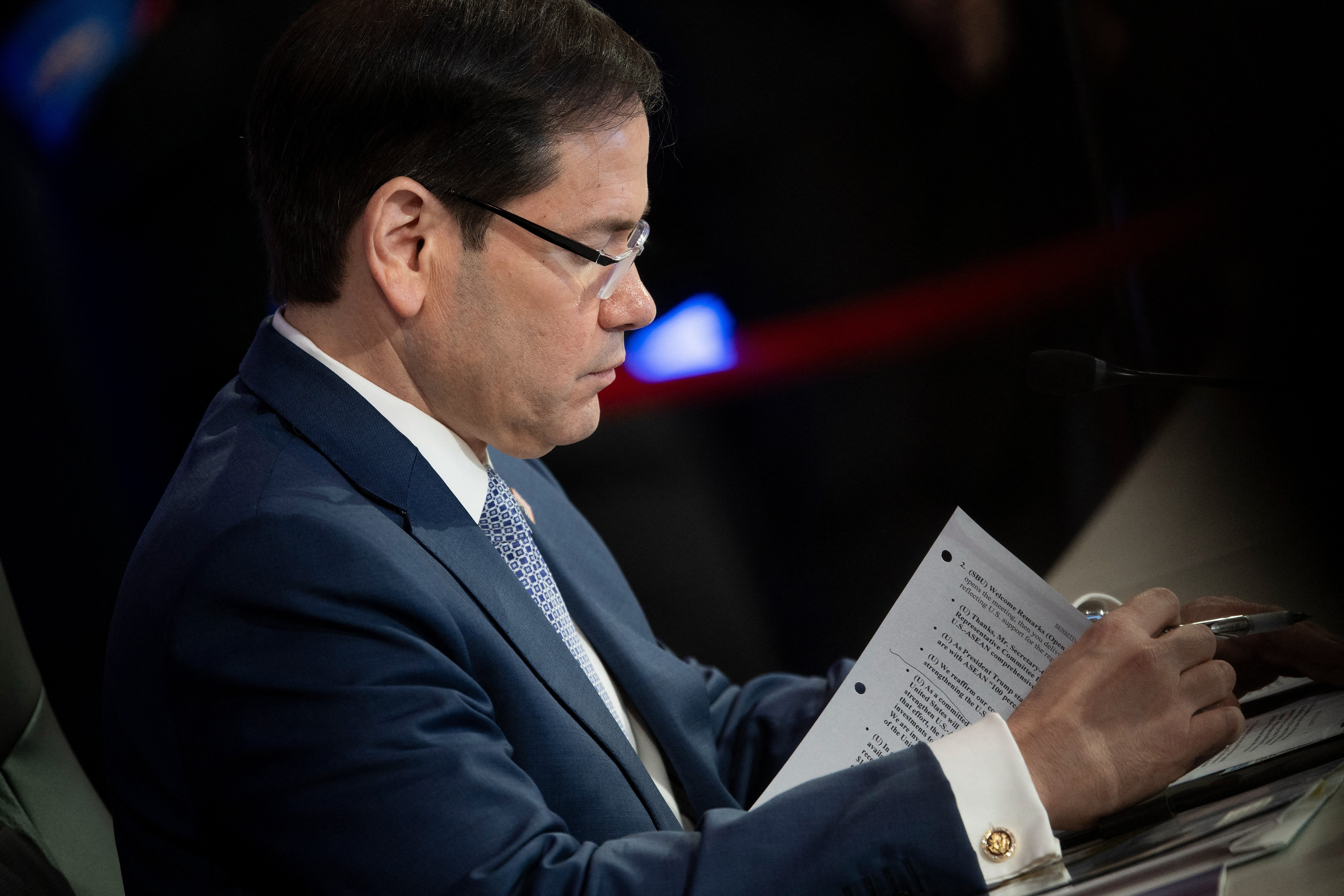 US Secretary of State Marco Rubio at ASEAN meeting in Manila as Trump approves Saudi Arabia uranium enrichment deal