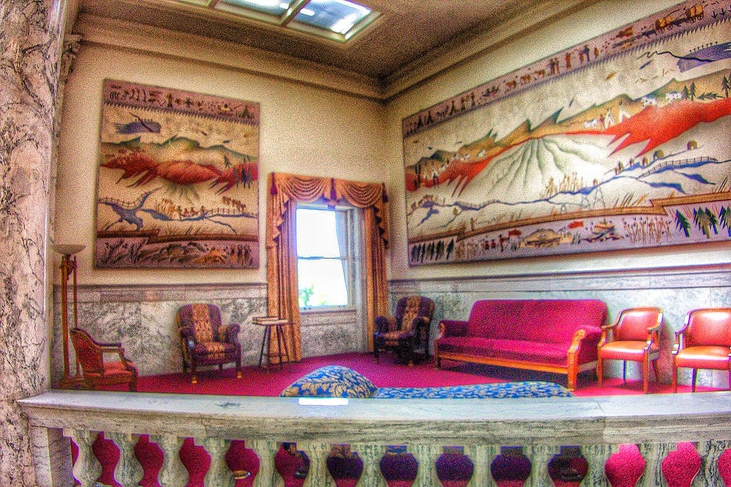 US Senate chamber where Republican senators questioned Iran war endgame strategy