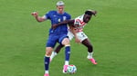 USMNT forward Folarin Balogun red card World Cup 2026 match against Bosnia