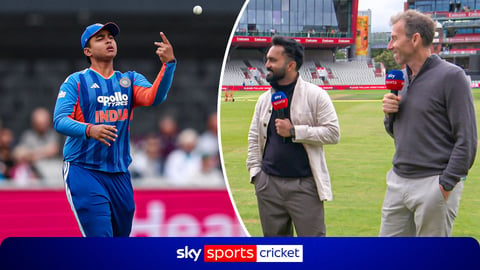 Vaibhav Sooryavanshi batting on his India T20I debut at Old Trafford Manchester July 4 2026
