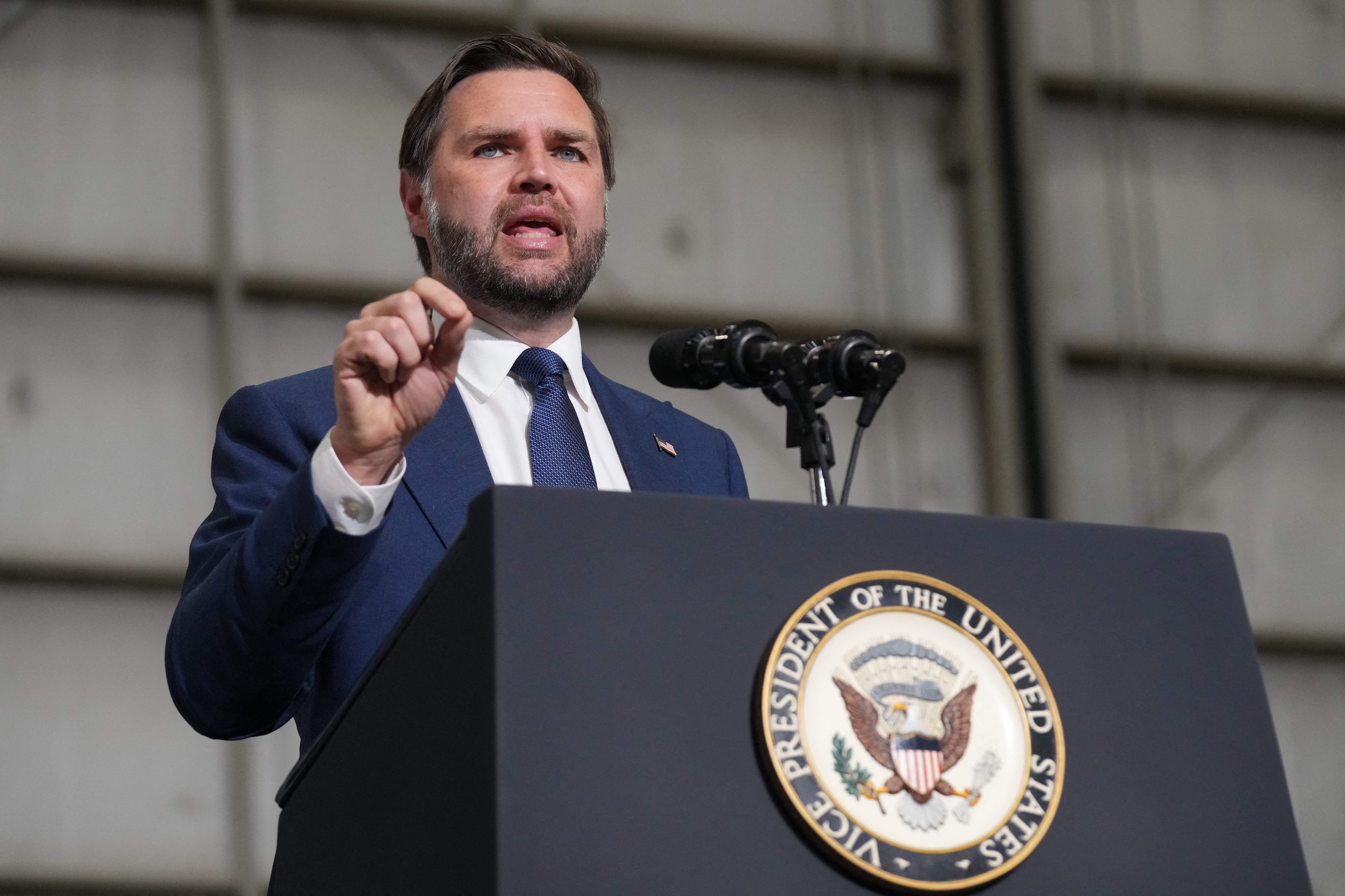 US Vice President JD Vance who accused Israeli government members of running a foreign influence campaign to kill the US-Iran peace deal on the Joe Rogan podcast