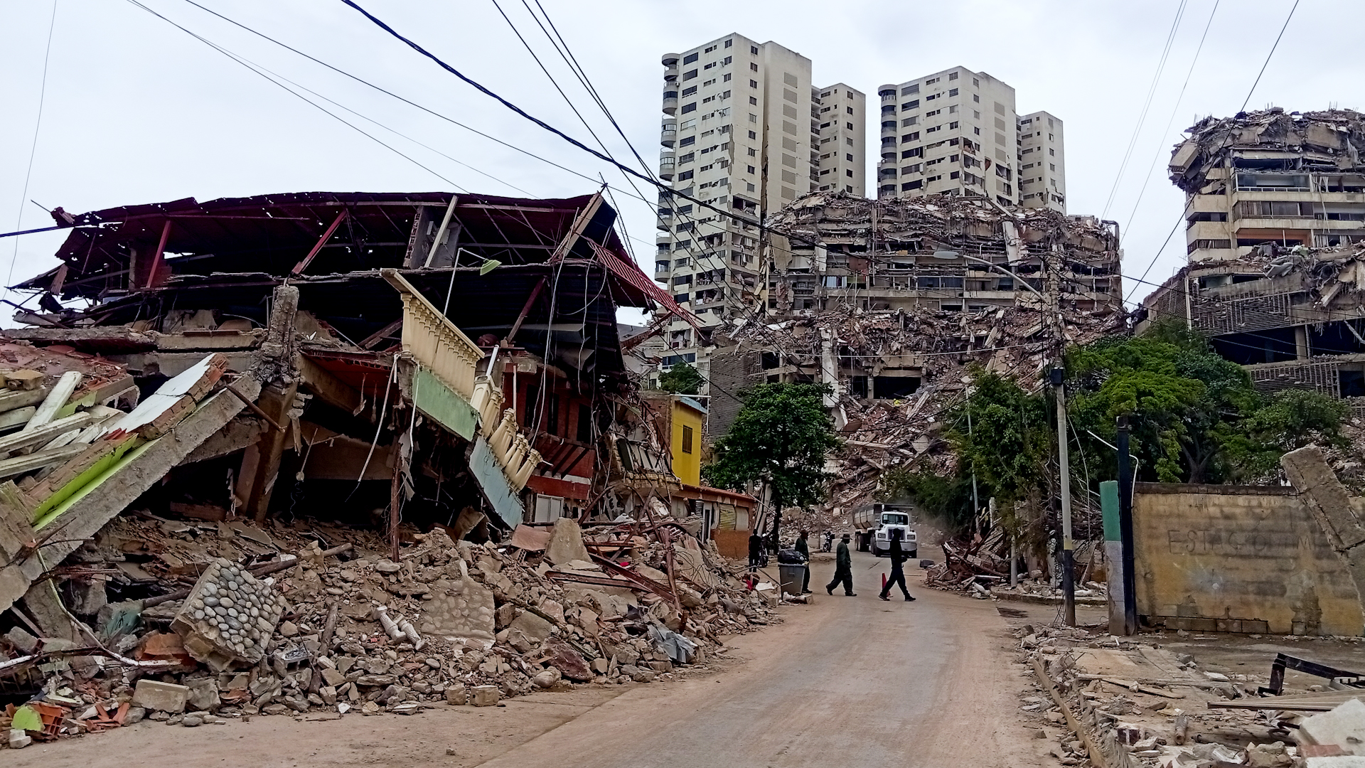 Scenes of widespread devastation in La Guaira Venezuela after June 24 earthquake