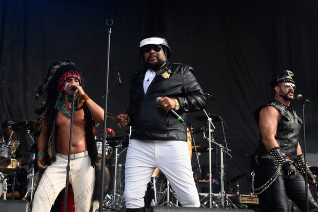 Victor Willis performs with Village People bandmates at Riot Fest in Chicago in 2019
