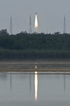 India's Skyroot Aerospace orbital rocket Vikram-1 blasts off from Satish Dhawan Space Centre in Sriharikota, Andhra Pradesh, on July 18, 2026