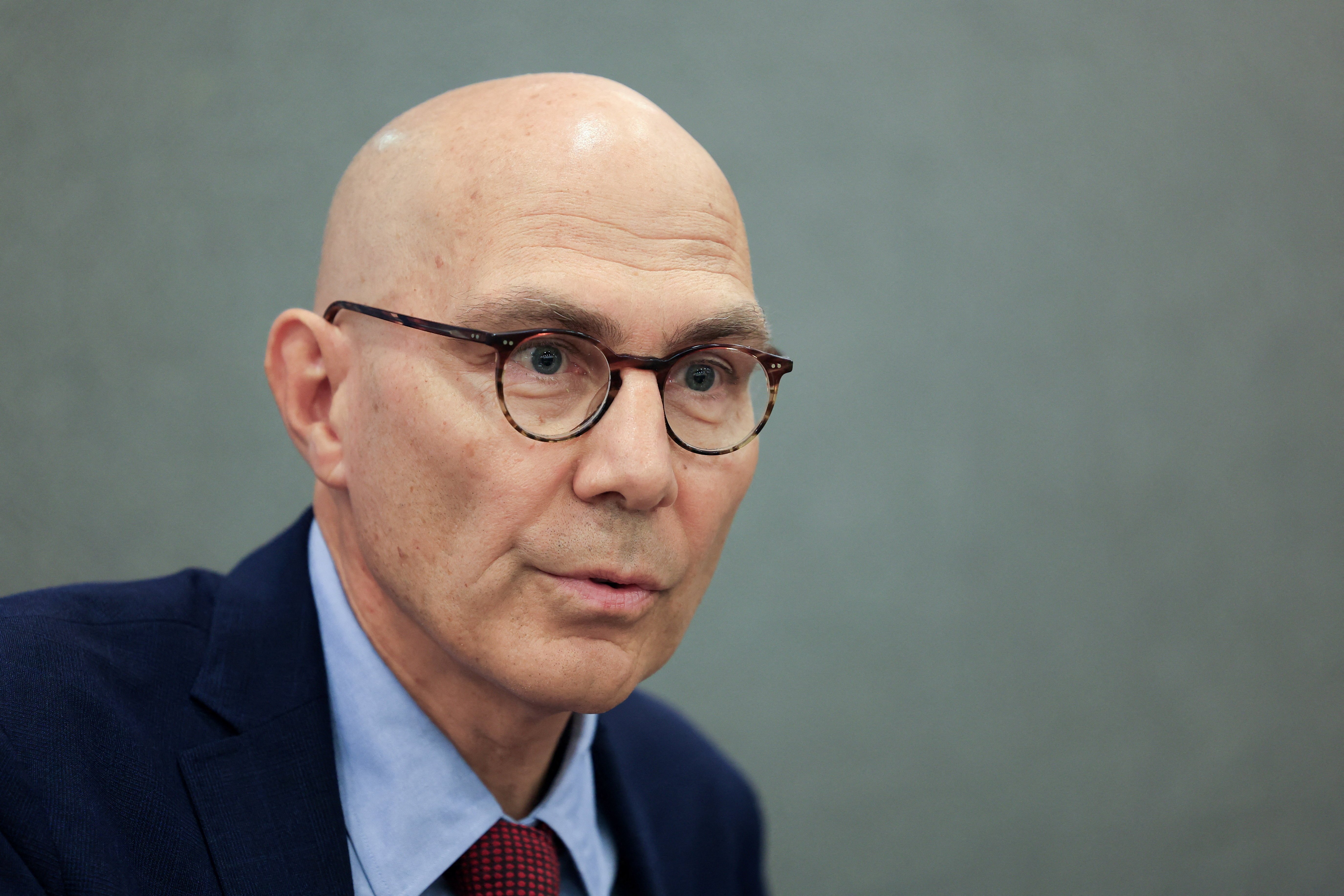 UN High Commissioner for Human Rights Volker Turk holds a press conference in Beirut, July 27, 2026