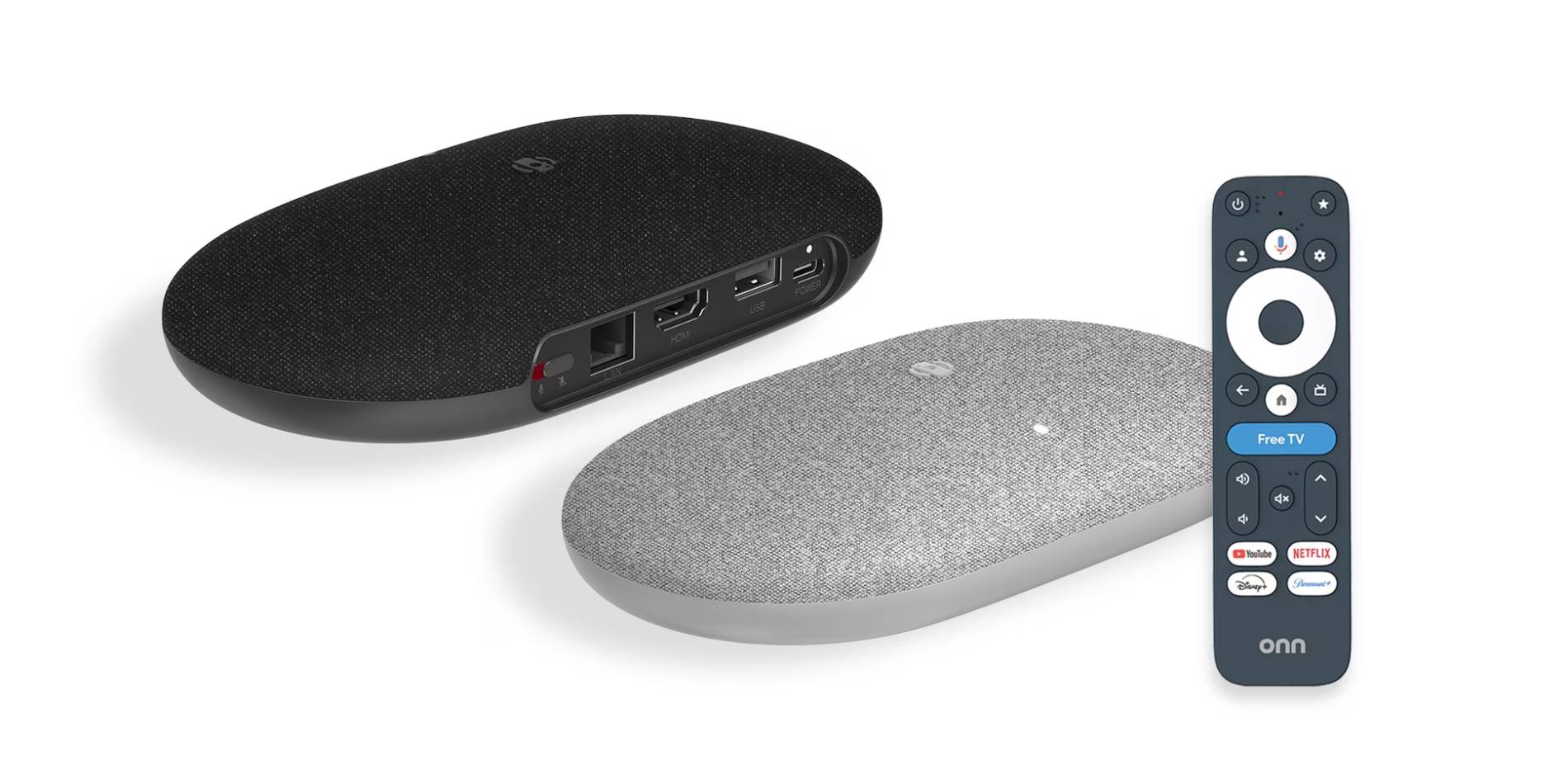 Walmart Onn 4K Pro streaming device running Google TV platform