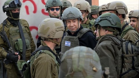 Israeli military forces conduct a wide-scale operation in occupied West Bank villages near Nablus after settler attack