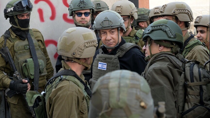 Israeli military forces conduct a wide-scale operation in occupied West Bank villages near Nablus after settler attack