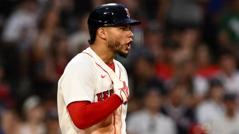 Willson Contreras and Cade Cavalli in benches-clearing brawl at Fenway Park after racial slur, July 1, 2026