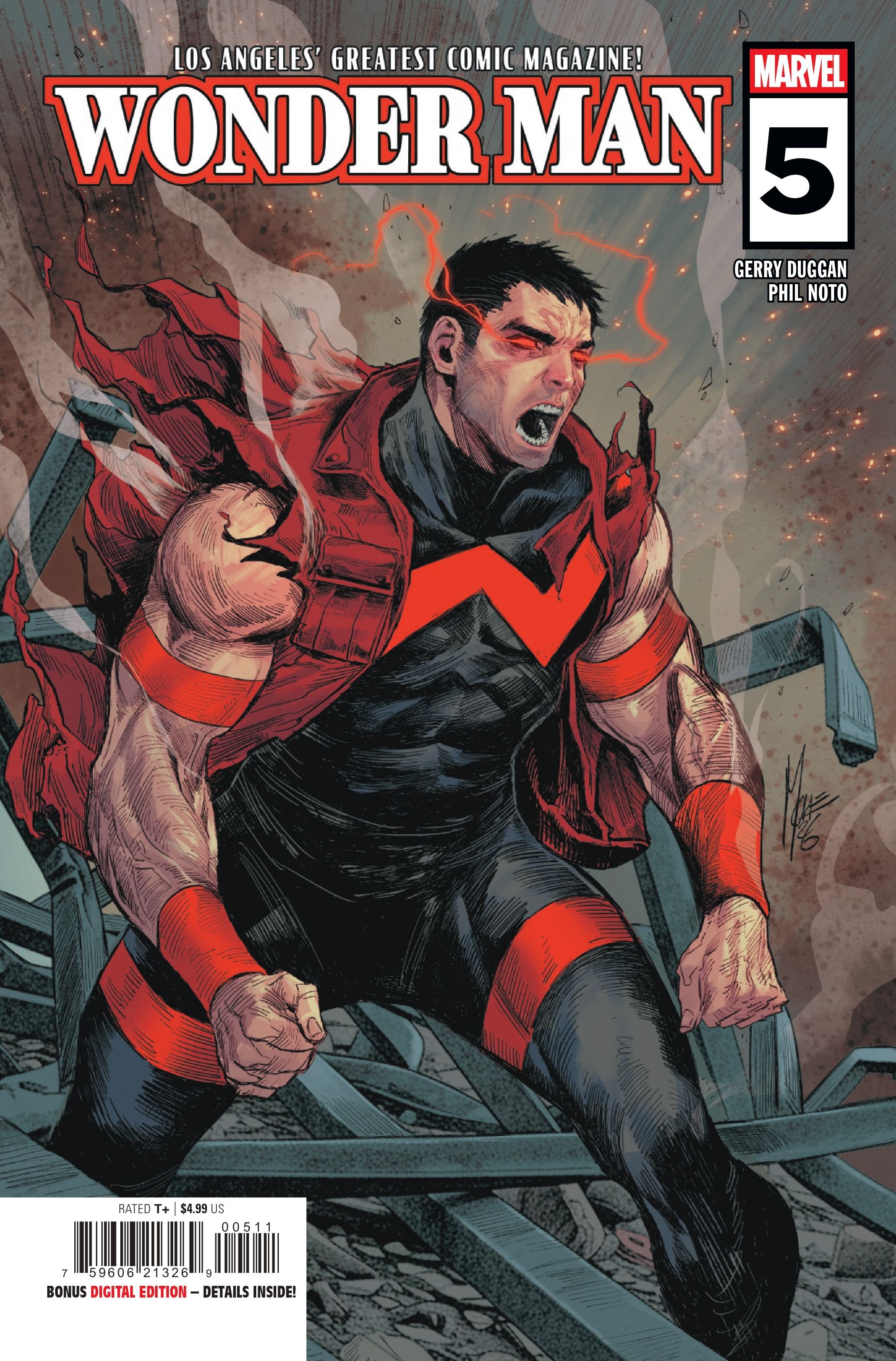 Interior preview page from Wonder Man #5 by Gerry Duggan and Phil Noto