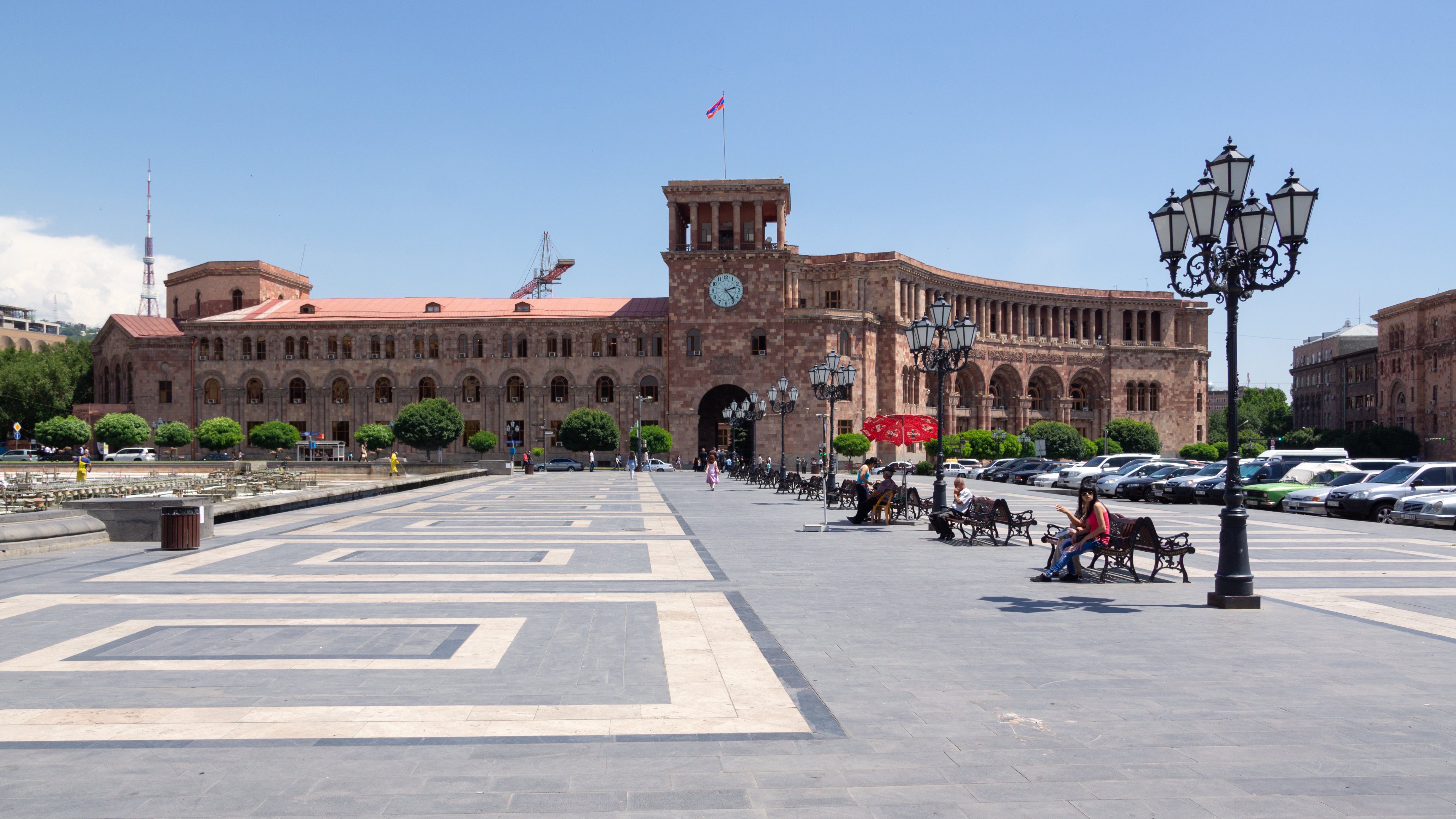 The Government House of Armenia on Republic Square in Yerevan