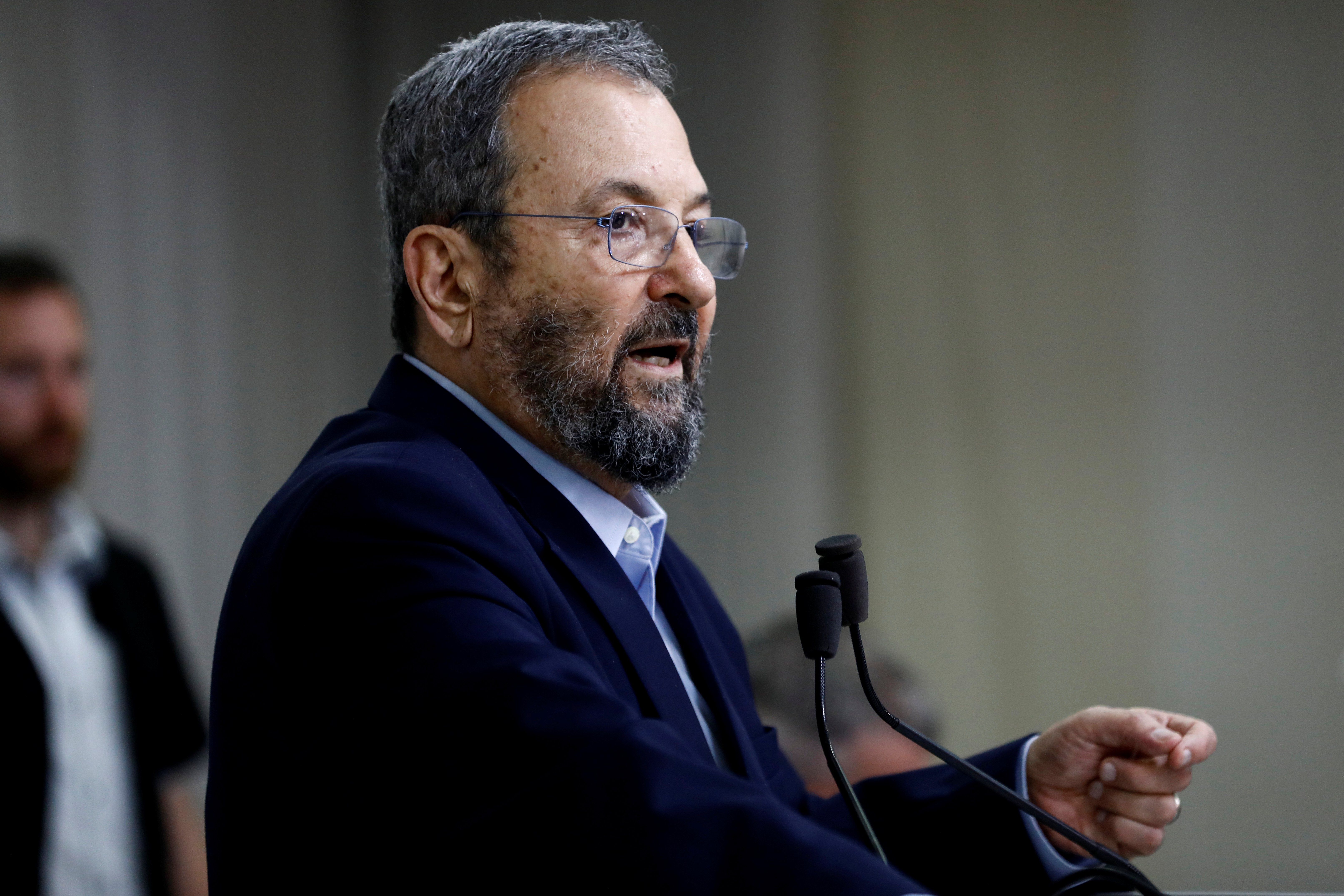 Former Israeli Prime Minister Ehud Barak whose aide Yoni Koren stayed at Epstein's apartment and received cancer treatment funding