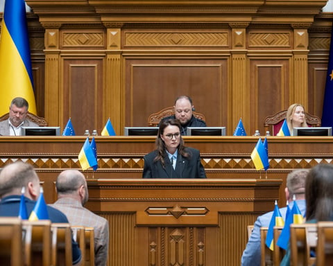 Ukrainian Prime Minister Yulia Svyrydenko who stepped down after Zelenskyy's wartime cabinet reshuffle on July 12, 2026