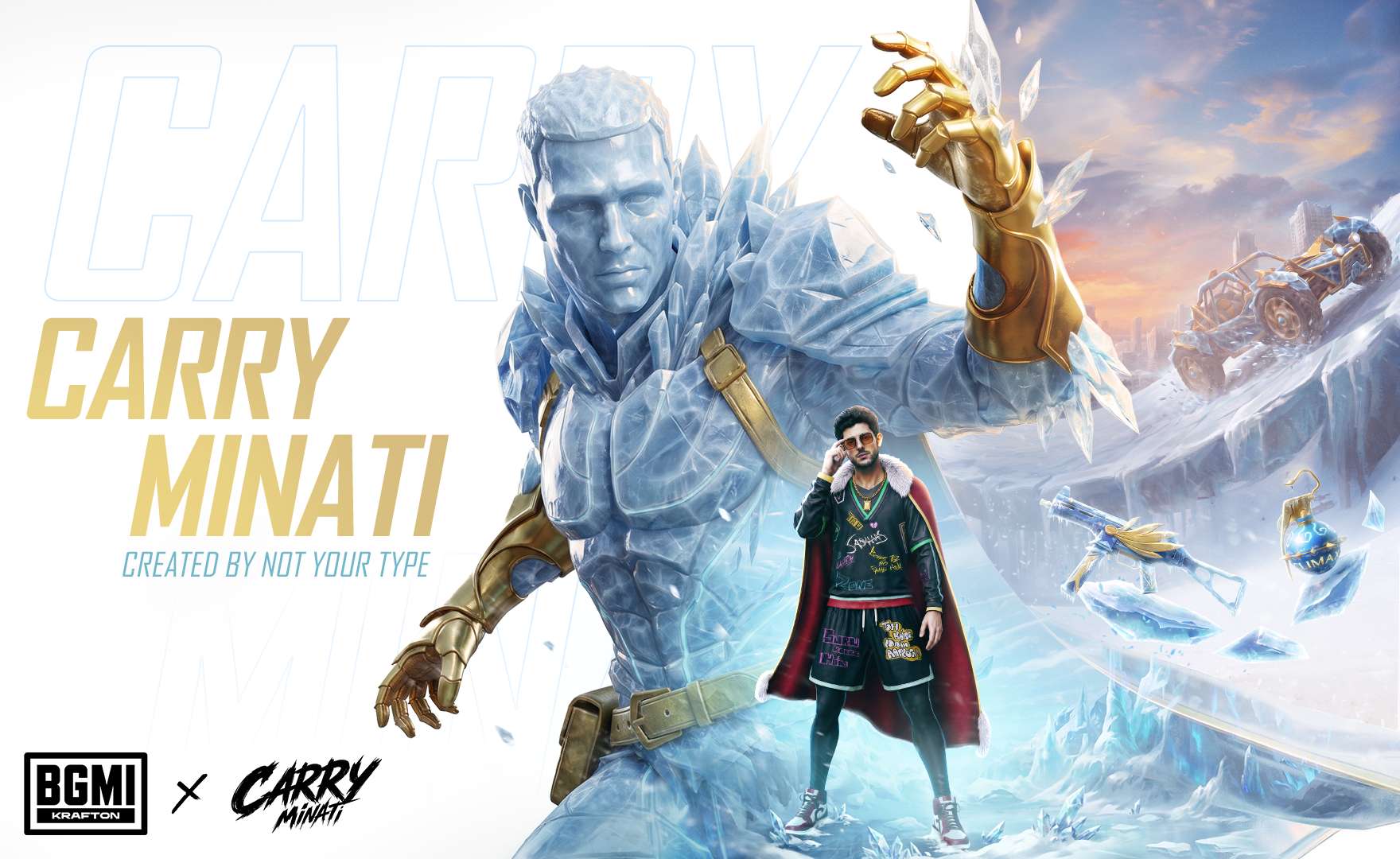 A Historic First for Indian Gaming: CarryMinati Enters BGMI as a Fully Playable Character, with an Entire In-Game Collection Designed by NotYourType
