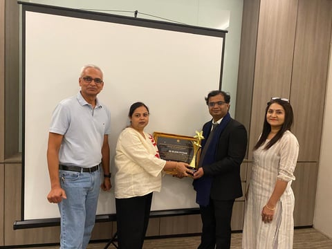 Dr. Nilesh Vishnu Potdar Conferred Prestigious Blue Ribbon Award