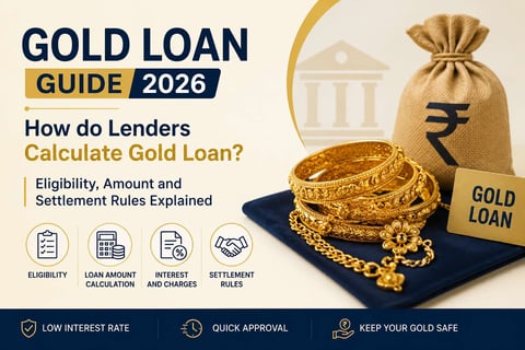 Gold Loan Guide 2026: How do Lenders Calculate Gold Loan? Eligibility, Amount and Settlement Rules Explained