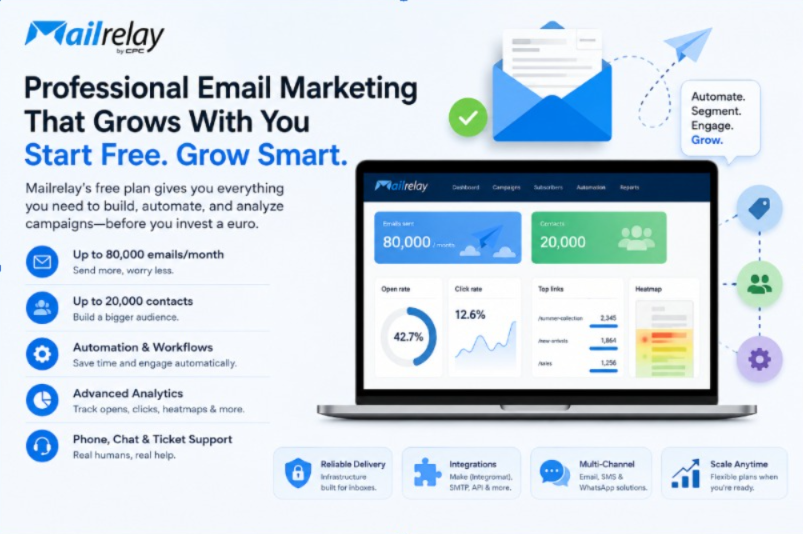 Why the Free Plan at Mailrelay Is a Smart Place to Start With Professional Email Marketing