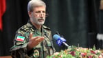 Amir Hatami, commander in chief of the Iranian Army, speaking during a meeting with military academy students in Tehran