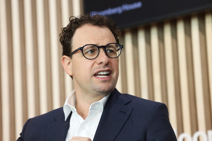 Anthropic CEO Dario Amodei speaks at a conference ahead of the company's planned $2 trillion IPO