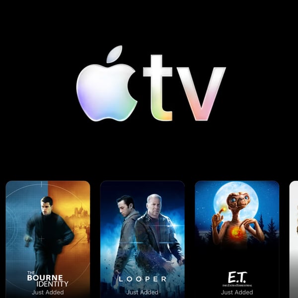 Apple TV+ app showing 19 classic Hollywood movies added free for subscribers in 2026