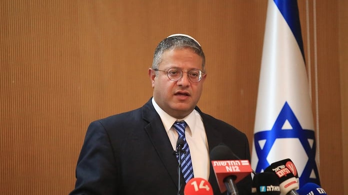 Itamar Ben-Gvir Israel National Security Minister speaks at press conference