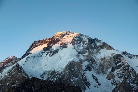 Broad Peak in Pakistan's Karakoram range where an avalanche killed all ten climbers including Nirmal Purja