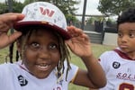 Washington Commanders players in padded practice at training camp in Ashburn Virginia 2026