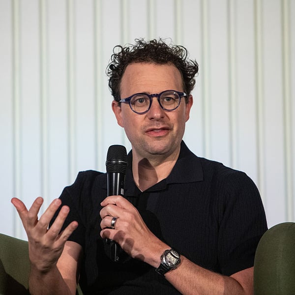 Anthropic CEO Dario Amodei speaking at the company Builder Summit in Bengaluru India