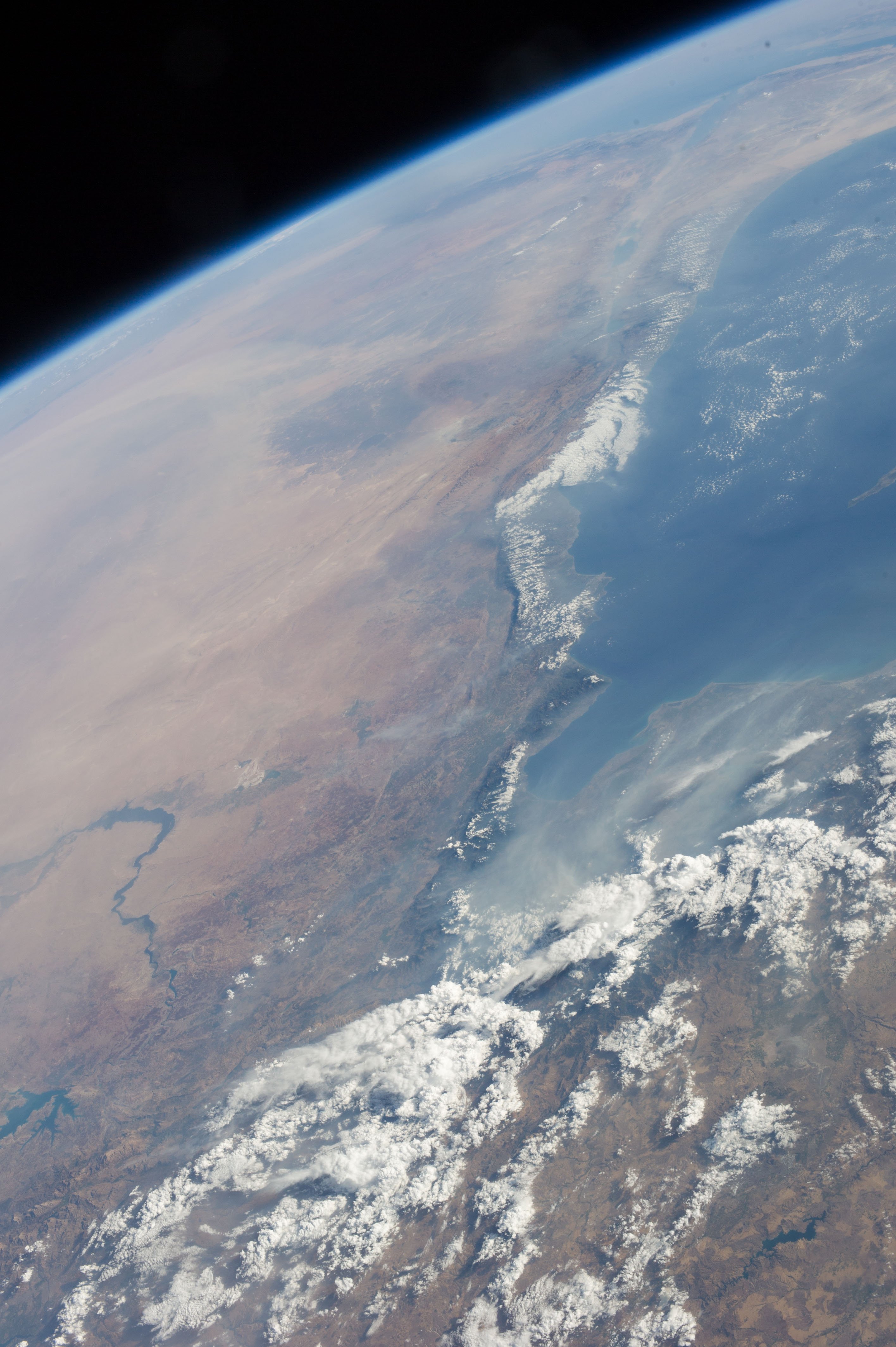 Eastern Mediterranean coast including Turkey, Syria, Lebanon and Israel photographed from the International Space Station during Expedition 36