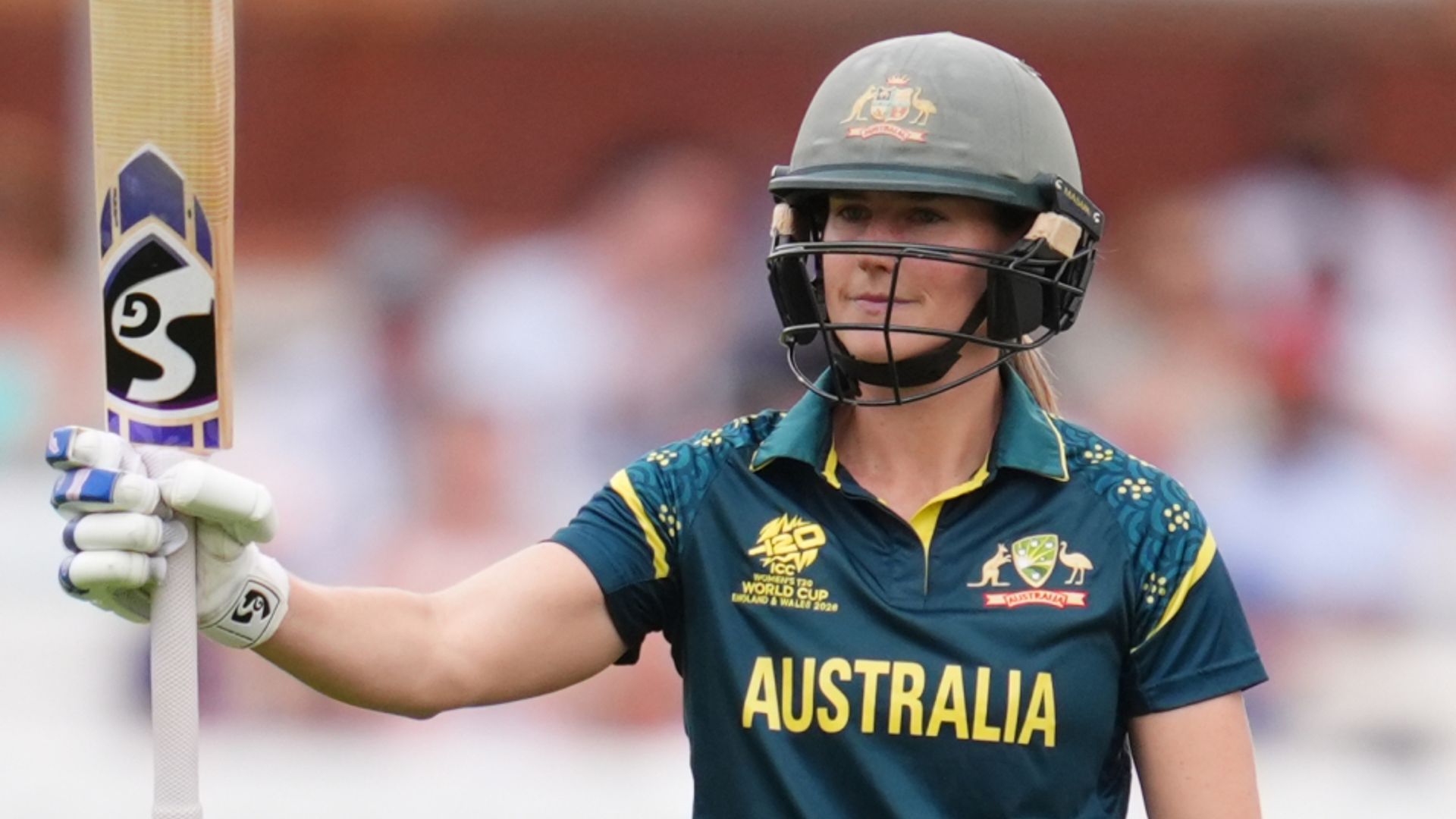 Ellyse Perry celebrates her half-century for Australia Women against India at Lord's T20 World Cup 2026