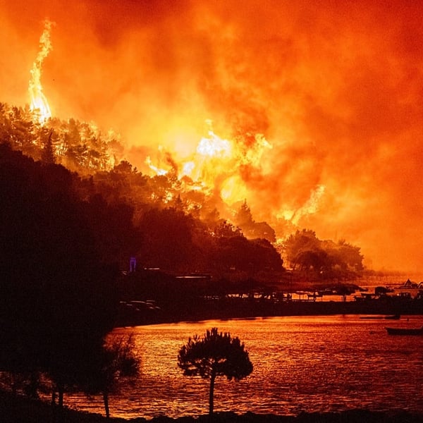 Wildfires burning across Europe as ten countries face simultaneous fire emergencies August 2026