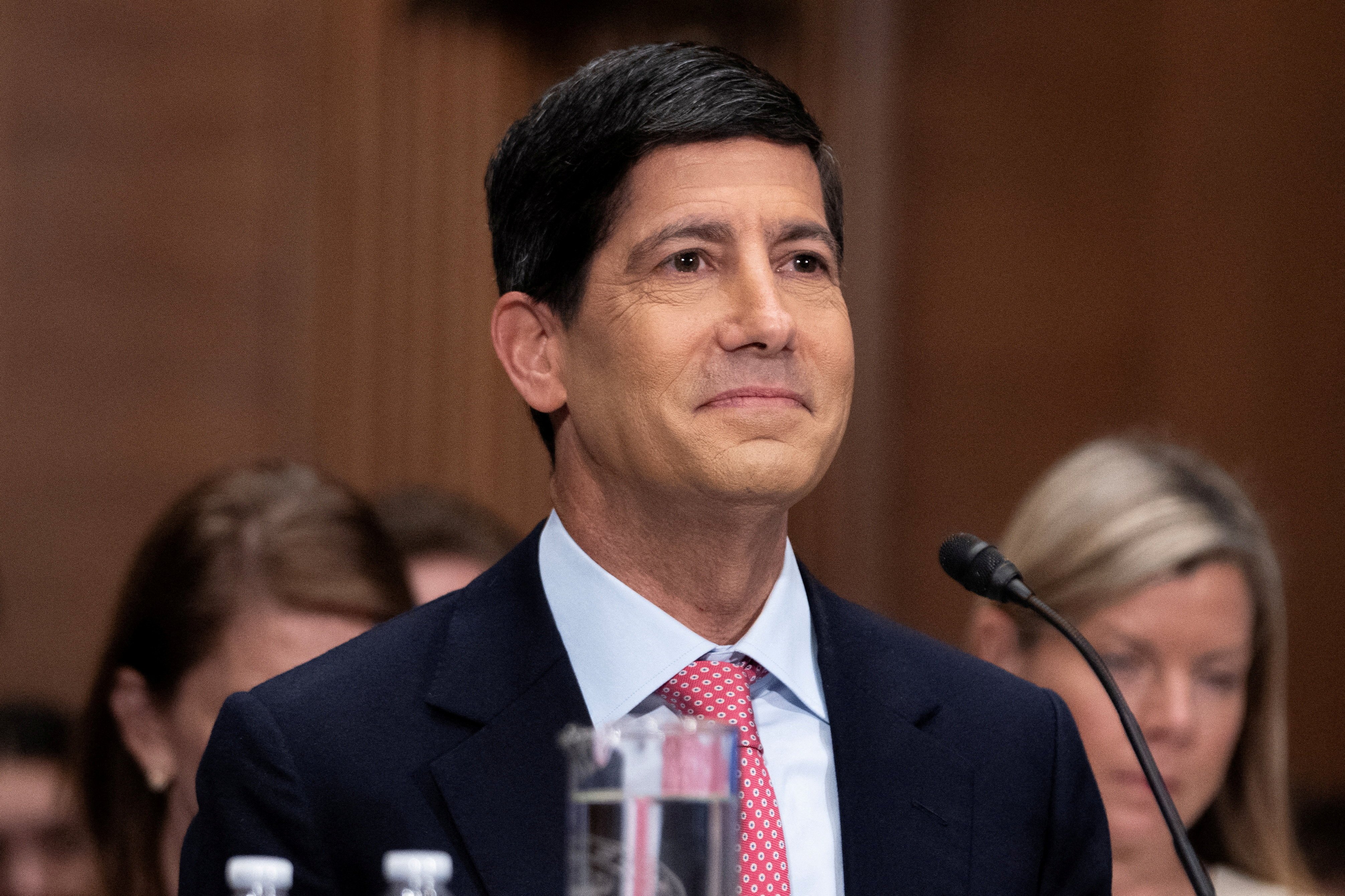 Federal Reserve Chair Kevin Warsh testifies before the Senate Banking Committee on Capitol Hill in Washington DC in July 2026