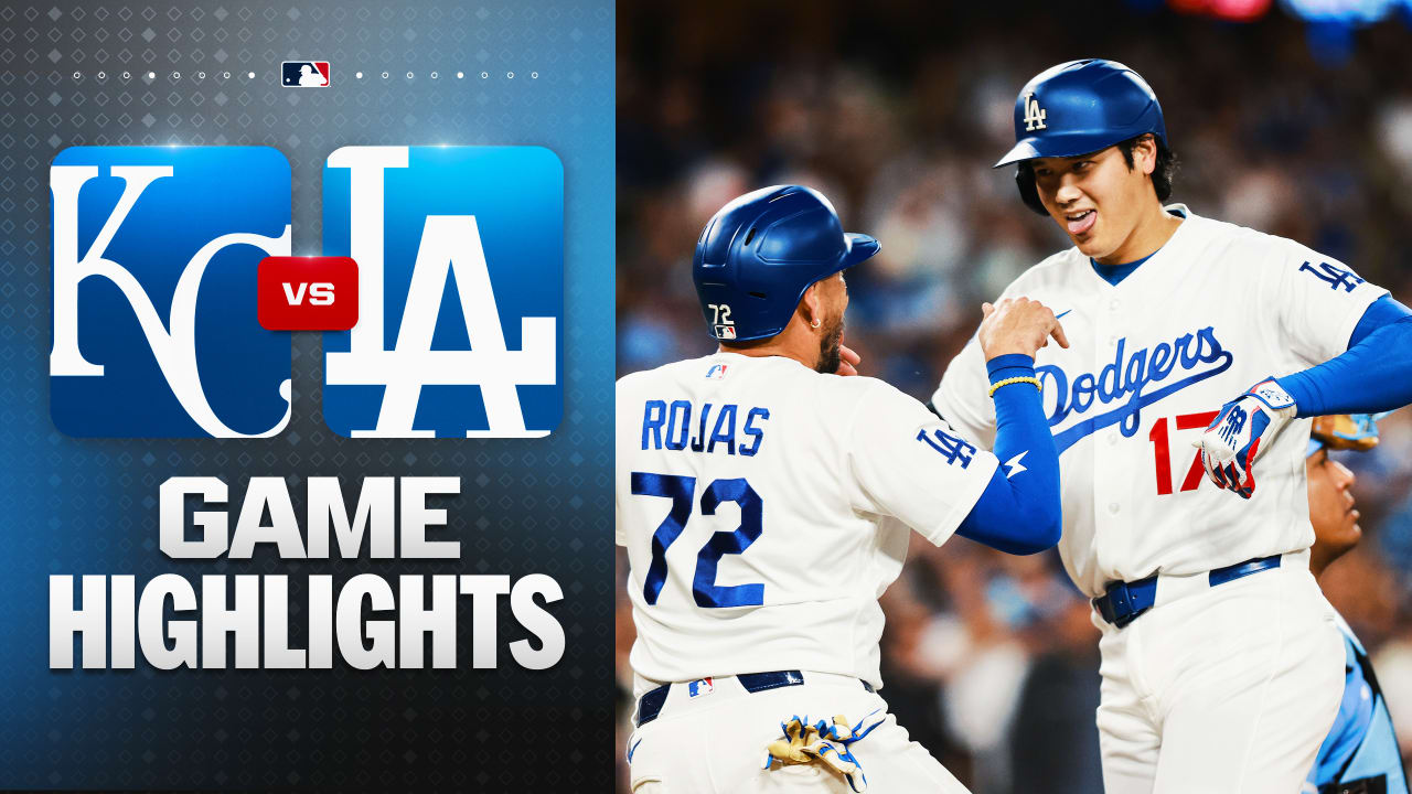 Freddie Freeman falls into Kansas City Royals dugout at Dodger Stadium eighth inning August 2026